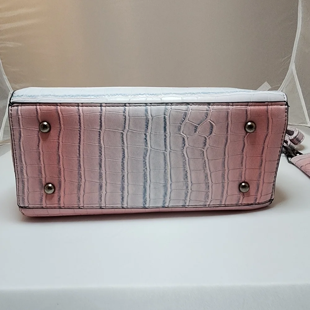 Crocodile Embossed Handbag